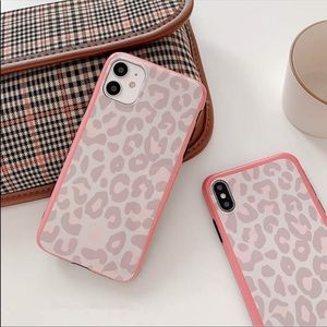 LAST ONE Pink and Brown Leopard Print iPhone Case